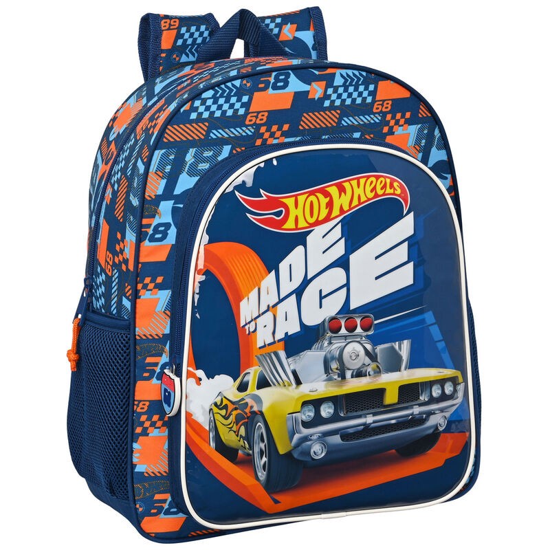 Mochila Speed Club Hot Wheels 38cm adaptable