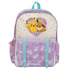 Mochila Flowers Pokemon 42cm adaptable