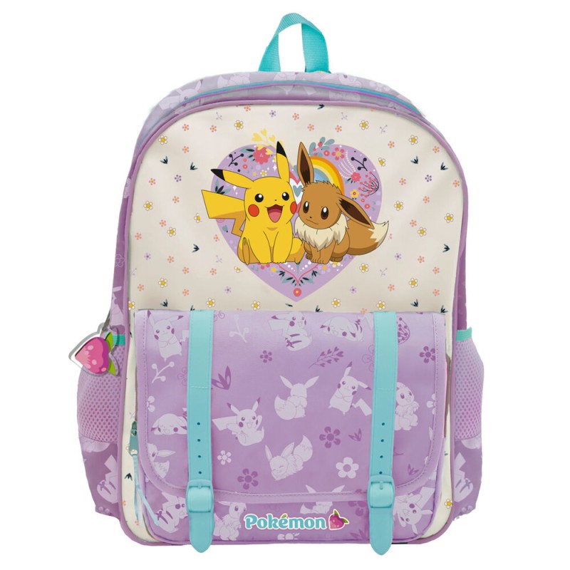 Mochila Flowers Pokemon 42cm adaptable