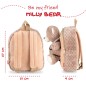 Mochila + peluche Oso Milly 26cm