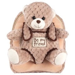 Mochila + peluche Oso Milly 26cm