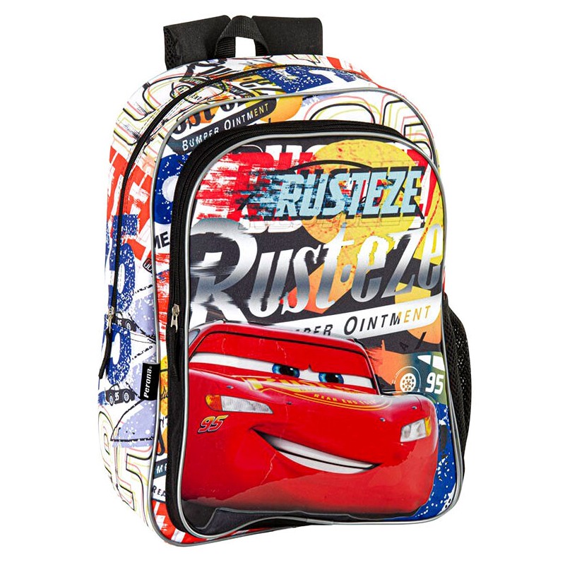 Mochila Sponsor Cars Disney adaptable 42cm