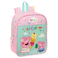 Mochila Ice Cream Peppa Pig 27cm adaptable