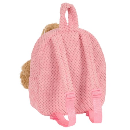 Mochila + peluche Osito Rosa 27cm