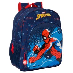 Mochila Neon Spiderman Marvel 38cm adaptable