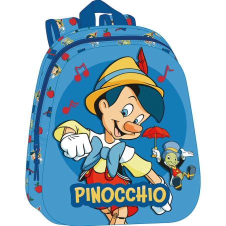 Mochila 3D Pinocho Disney 33cm