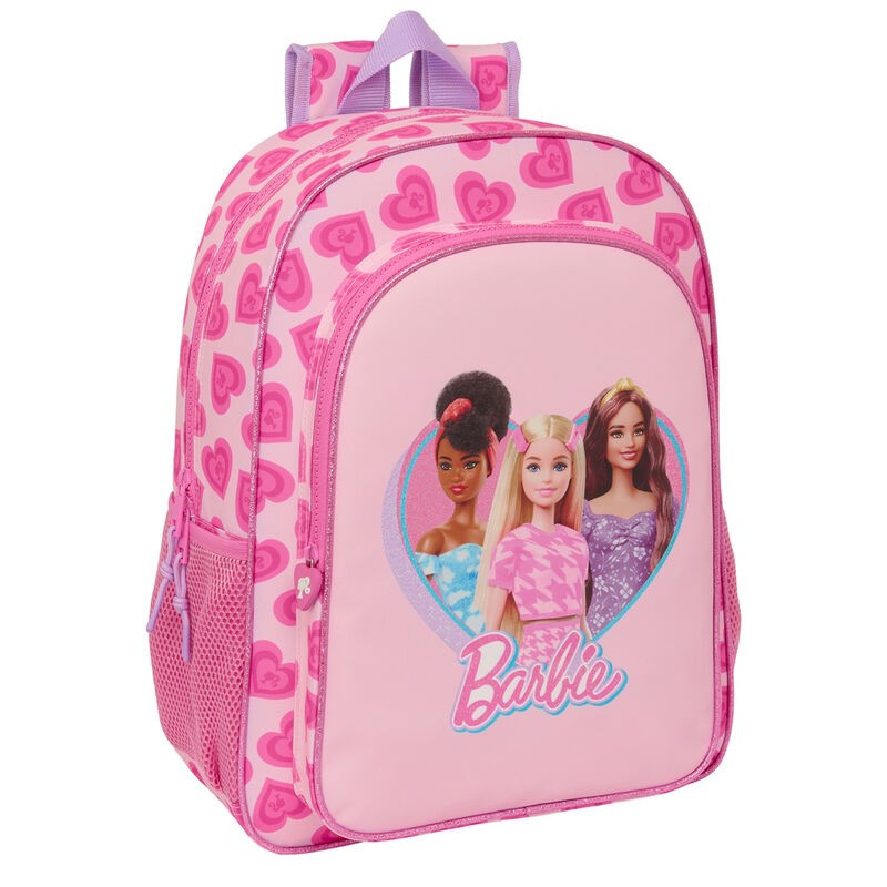 Mochila Love Barbie 42cm adaptable