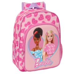 Mochila Love Barbie 34cm adaptable