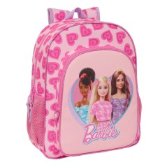 Mochila Love Barbie 38cm adaptable