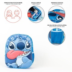 Mochila 3D Stitch Disney 31cm