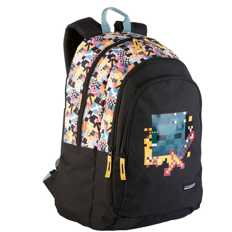 Mochila Pixel Minecraft 44cm adaptable