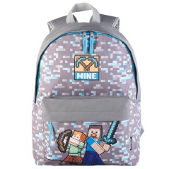 Mochila Mine Minecraft 42cm adaptable