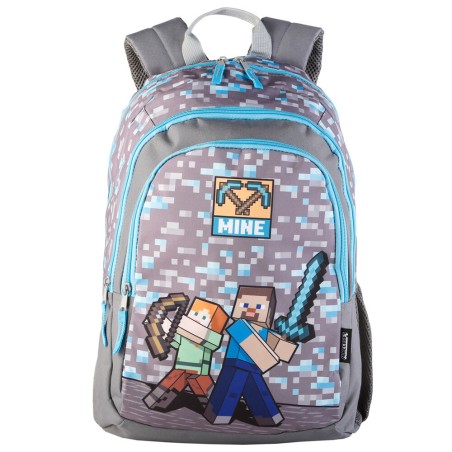 Mochila Mine Minecraft 44cm adaptable