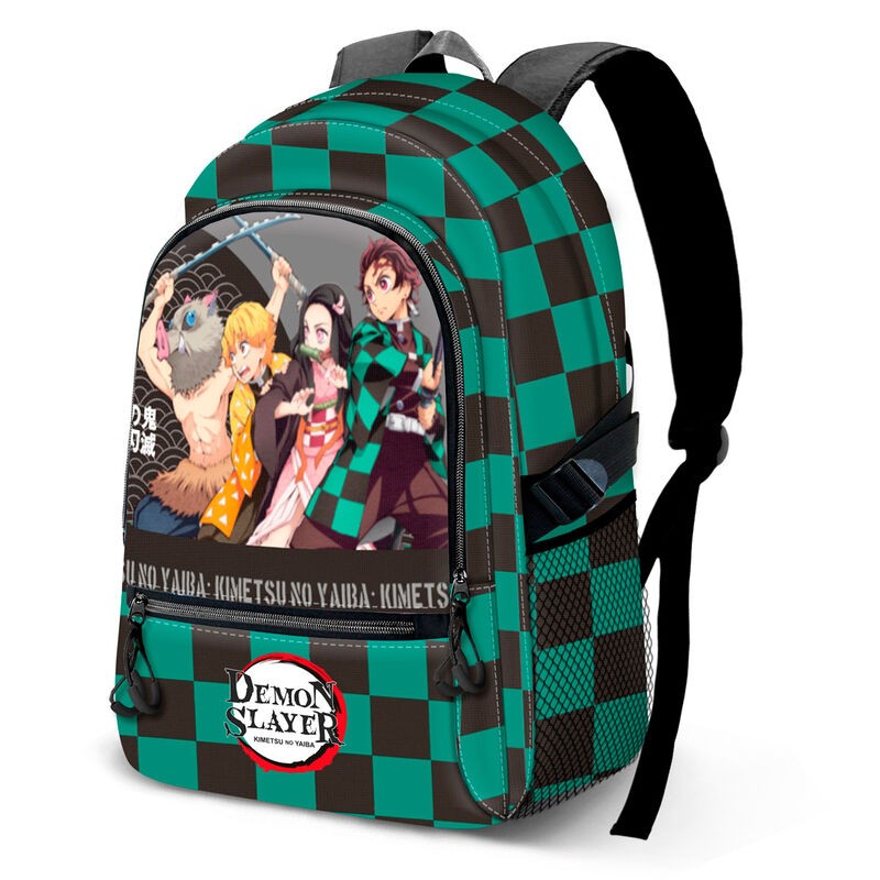 Mochila Akushon Demon Slayer Kimetsu No Yaiba 44cm adaptable