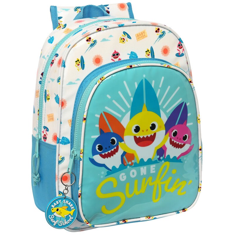 Mochila Surfing Baby Shark 34cm adaptable