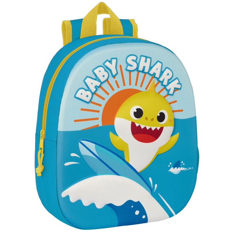 Mochila 3D Baby Shark 33cm