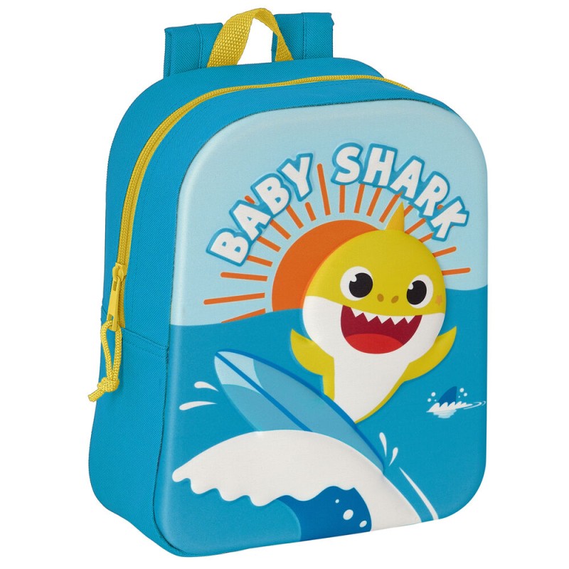 Mochila 3D Baby Shark 33cm