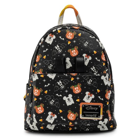 Set Mochila + Diadema orejas Spooky Halloween Mickey and Minnie Disney  Loungefly 27cm