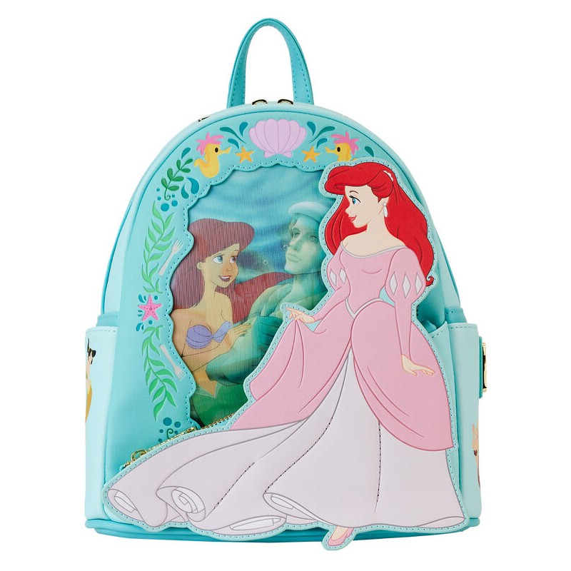 Mochila lenticular Ariel La Sirenita Disney Loungefly 26cm