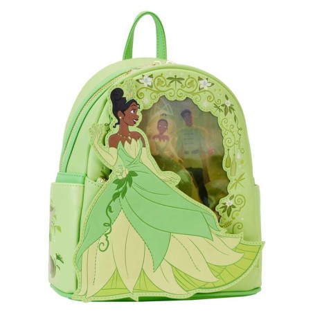 Mochila lenticular Tiana y el Sapo Disney Loungefly 26cm