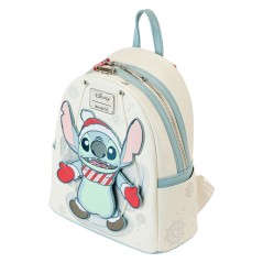 Mochila glitter Holiday Snow Angel Stitch Disney Loungefly 26cm