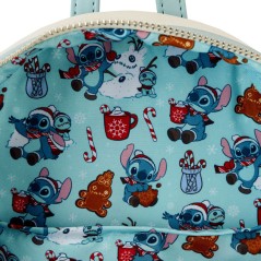 Mochila glitter Holiday Snow Angel Stitch Disney Loungefly 26cm