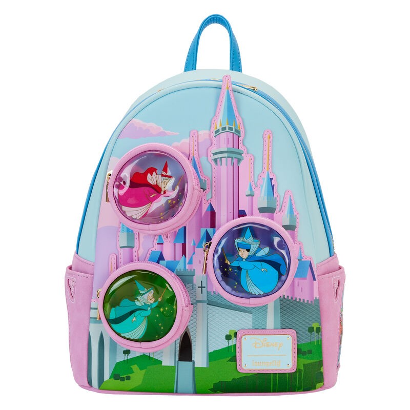 Mochila Hadas Madrinas Castillo La Bella Durmiente Disney Loungefly 26cm