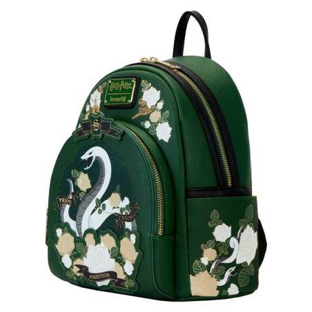 Mochila Slytherin House Floral Harry Potter Loungefly 26cm