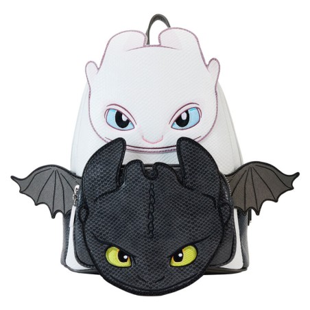 Mochila Furia Luminosa & Furia Nocturna Como Entrenar a tu Dragon Loungefly 26cm