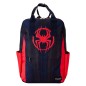 Mochila nylon Traje Miles Morales Spider-Verse Marvel Loungefly 43cm