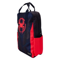 Mochila nylon Traje Miles Morales Spider-Verse Marvel Loungefly 43cm