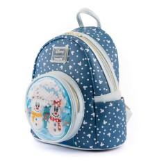 Mochila Mickey Minnie Snowman Disney Loungefly 26cm