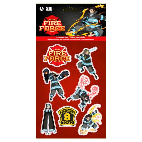 Set pegatinas Fire Force