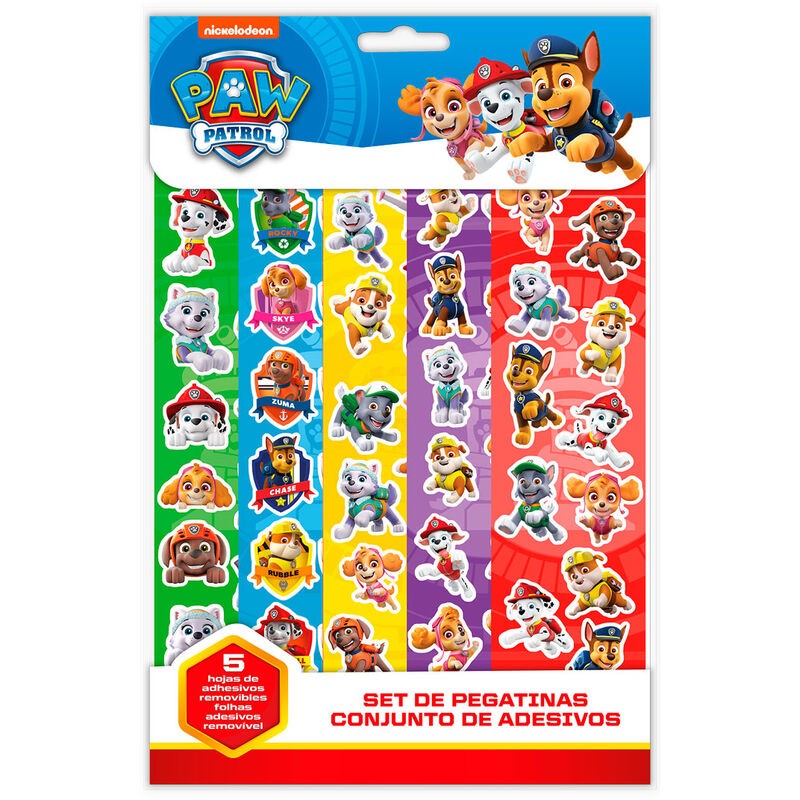 Set pegatinas + cuaderno Patrulla Canina Paw Patrol