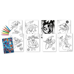 Set colorear + cuaderno Spiderman Marvel