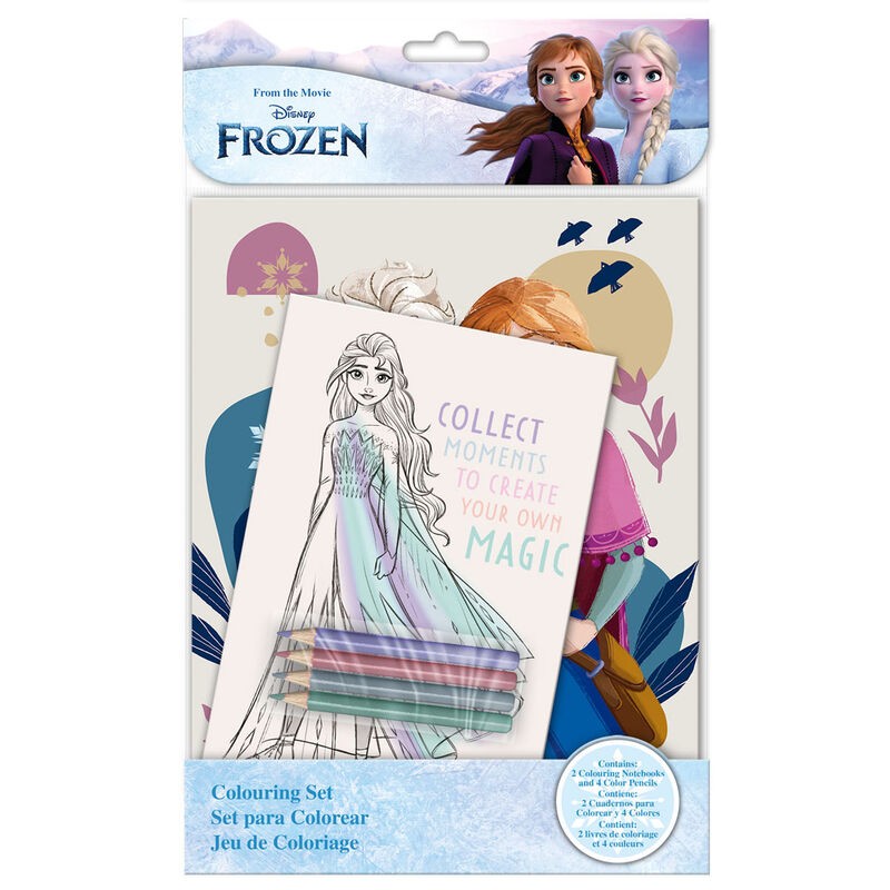 Set colorear + cuaderno Frozen Disney