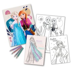 Set colorear + cuaderno Frozen Disney