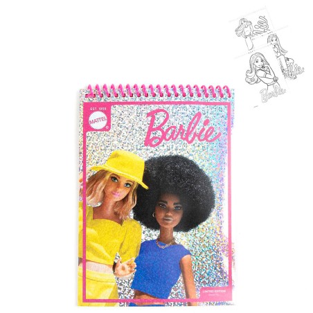 Set papeleria coloreable Barbie