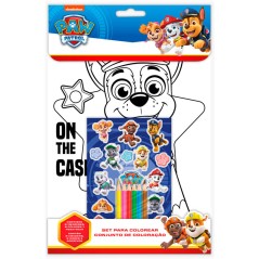 Set Colorear +  pegatinas Patrulla Canina Paw Patrol