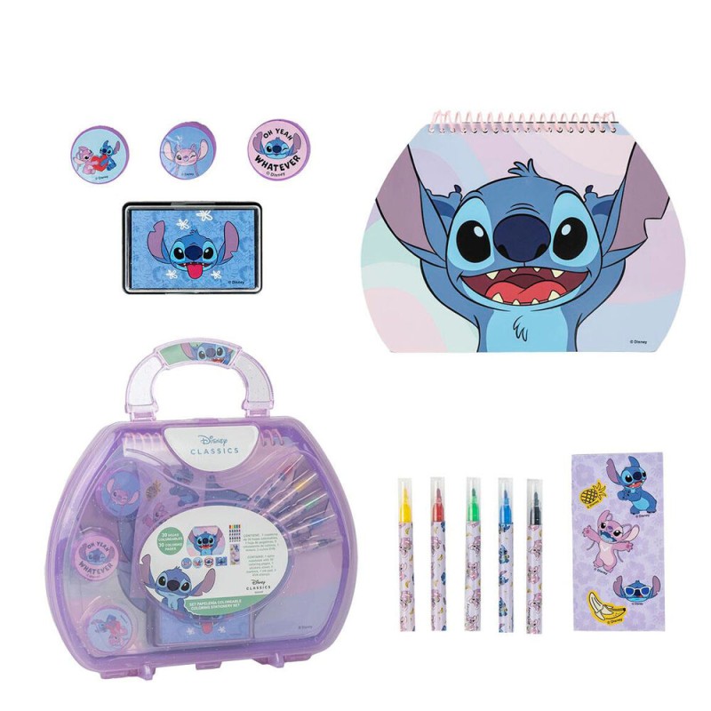 Maletin papeleria coloreable Stitch Disney