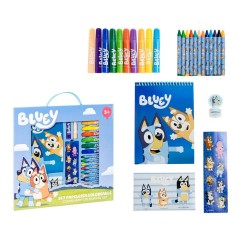 Set papeleria coloreable Bluey