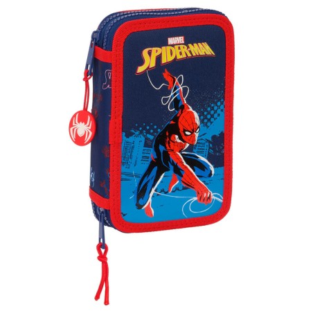 Plumier Neon Spiderman Marvel 28pzs doble