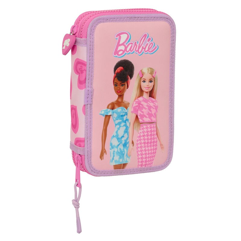 Plumier Love Barbie 28pzs doble