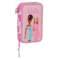 Plumier Love Barbie 28pzs doble