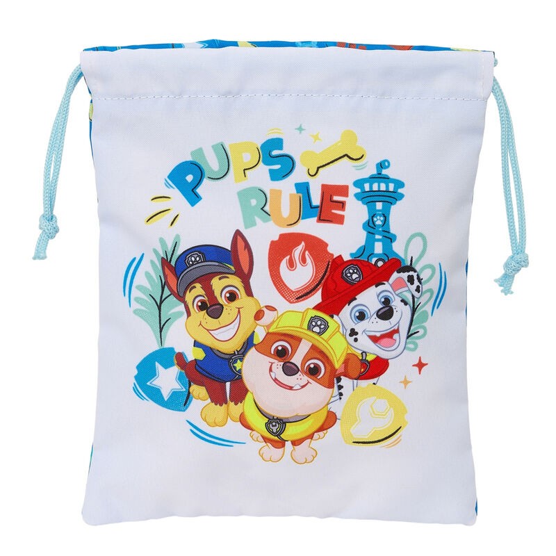 Saco merienda Pups Rule Patrulla Canina Paw Patrol 25cm