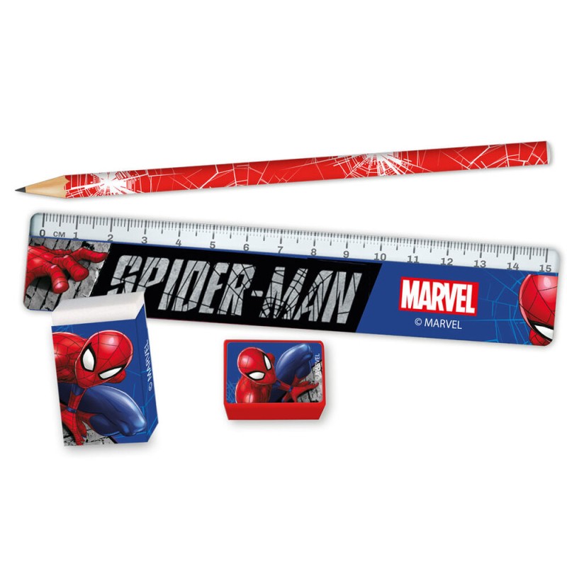 Set papeleria en estuche Spiderman Marvel