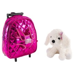 Trolley + peluche perro Didi 32cm.