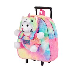 Trolley + peluche gato Emi 32cm