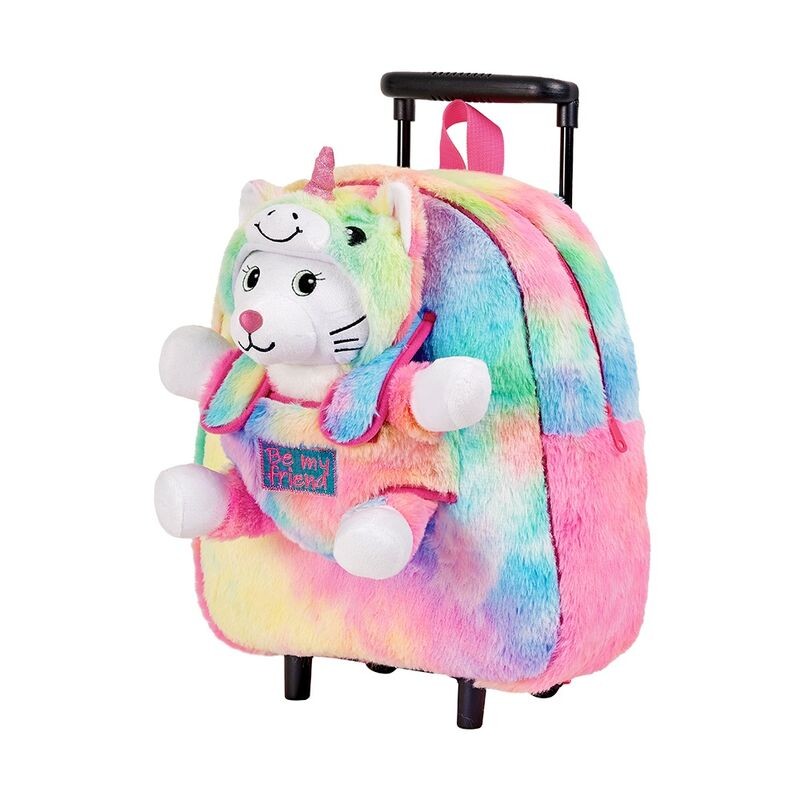 Trolley + peluche gato Emi 32cm