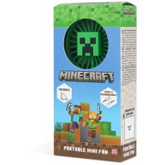 Mini Ventilador plegable portatil 3D Minecraft